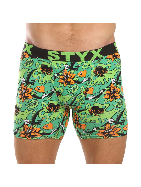 Styx Pánske boxerky Styx long art športová guma tropic