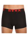 Styx Sada piatich - pánske boxerky Styx športová guma čierne