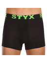 Styx Sada piatich - pánske boxerky Styx športová guma čierne