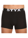 Styx Sada piatich - pánske boxerky Styx športová guma čierne