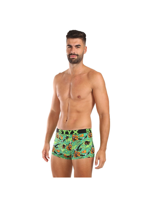 Styx Pánske boxerky Styx art športová guma tropic