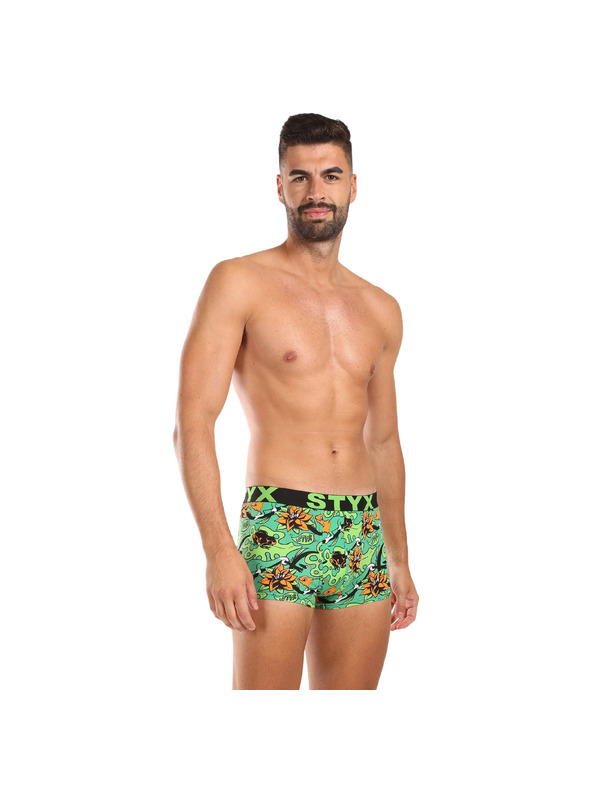 Styx Pánske boxerky Styx art športová guma tropic