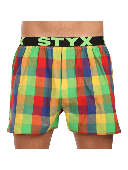 Styx Pánske športové gumové šortky Styx viacfarebné