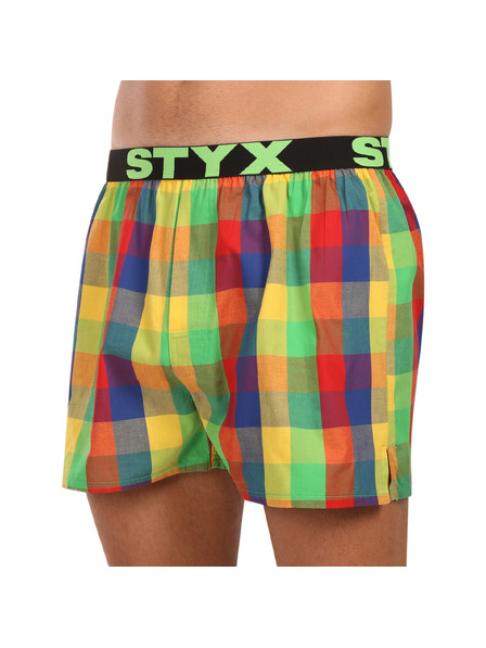 Styx Pánske športové gumové šortky Styx viacfarebné