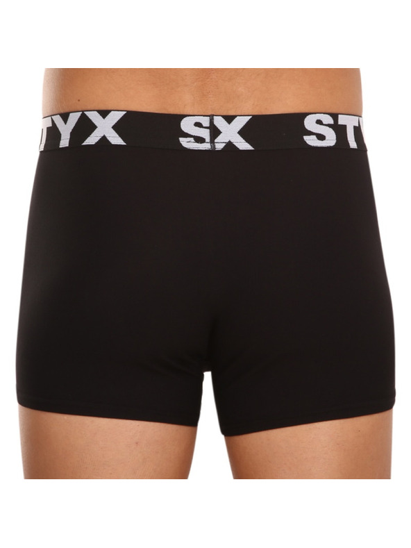Styx Pánske boxerky Styx športová guma čierne