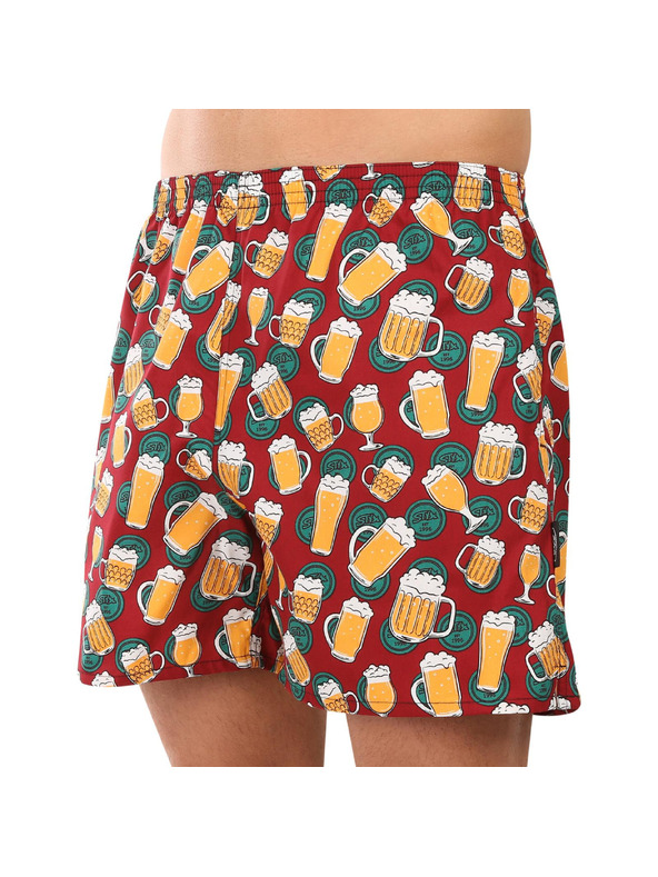 Styx Pánske domáce trenky s vreckami Styx pivo