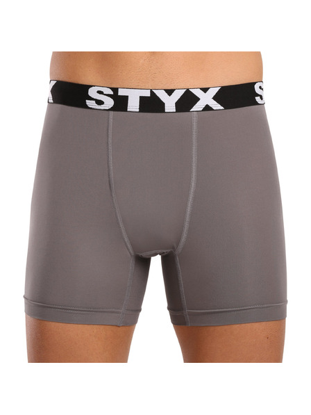 Styx Pánske funkčné boxerky Styx tmavo sivé