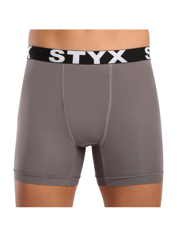 Styx Pánske funkčné boxerky Styx tmavo sivé