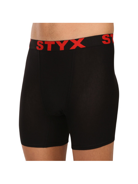Styx Pánske boxerky Styx long športová guma čierne