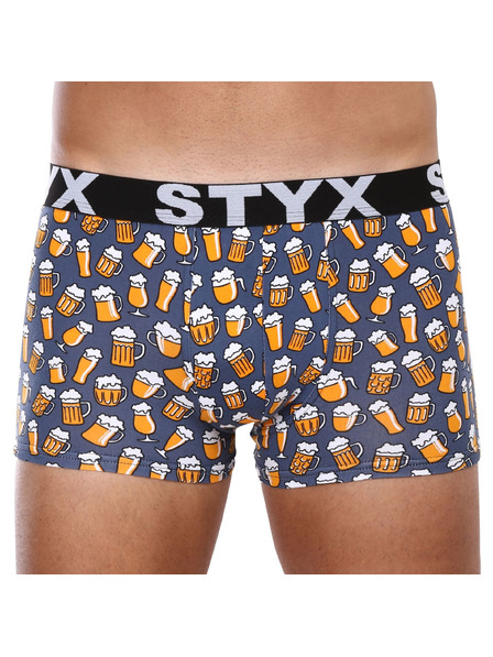 Styx Sada tri - pánske boxerky Styx art športová guma viacfarebné