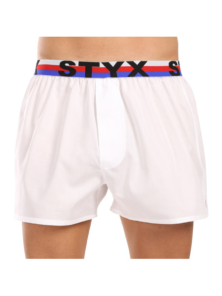 Styx Sada troch - pánske trenky Styx športová guma biele trikolóra