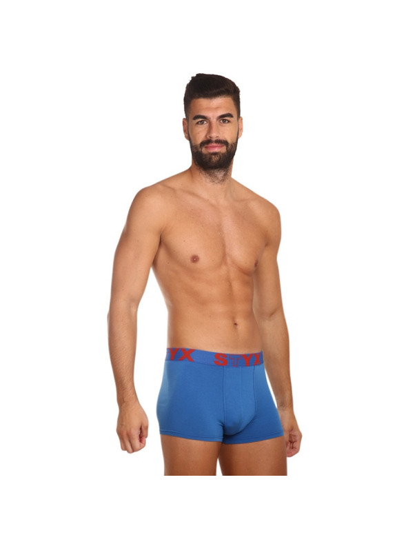 Styx Sada troch - pánske boxerky Styx športová guma modré