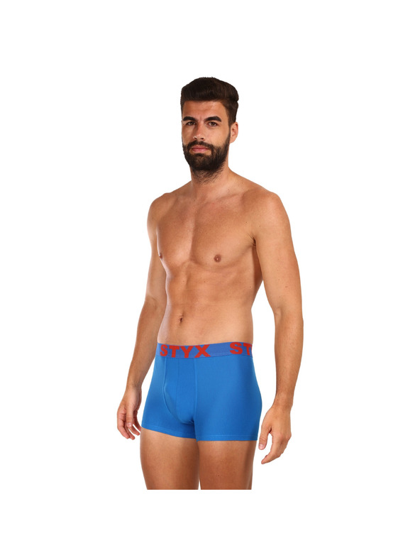 Styx Sada troch - pánske boxerky Styx športová guma modré
