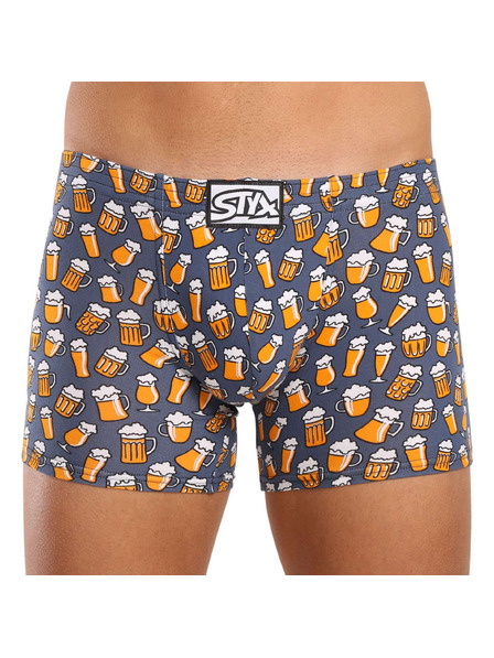 Styx Sada troch - pánske boxerky Styx long art klasická guma viacfarebné