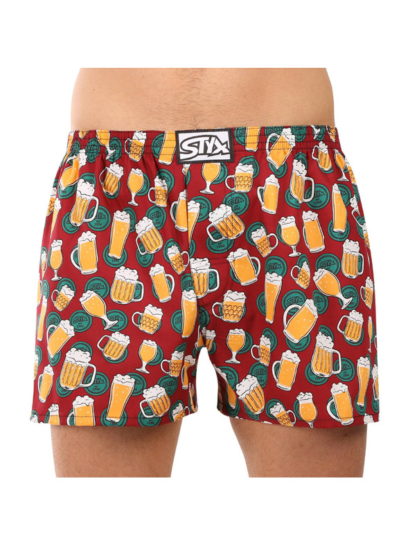 Styx Pánske trenky Styx art klasická guma pivo