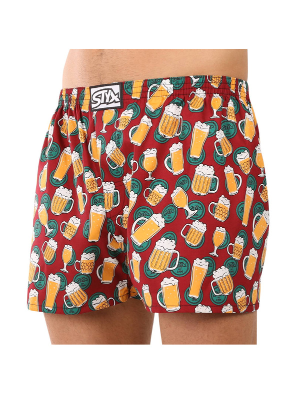 Styx Pánske trenky Styx art klasická guma pivo