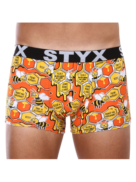 Styx Sada tri - pánske boxerky Styx art športová guma viacfarebné