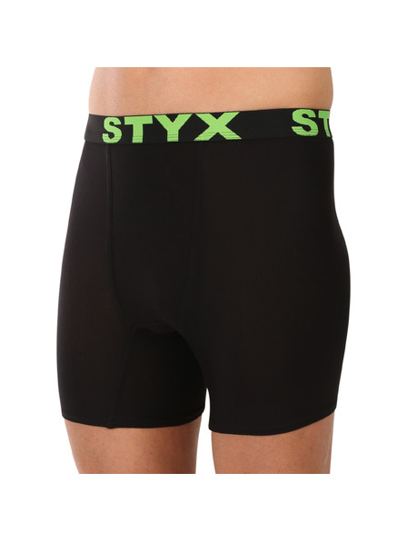 Styx Pánske boxerky Styx long športová guma čierne