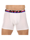 Styx Pánske boxerky Styx long športová guma biele trikolóra