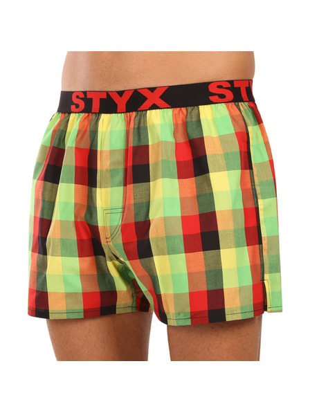 Styx Pánske športové gumové šortky Styx viacfarebné