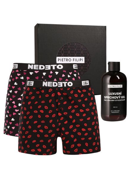 Nedeto Pánska darčeková sada Sada dvoch - trenky Nedeto a sprchovací gél Pietro Filipi