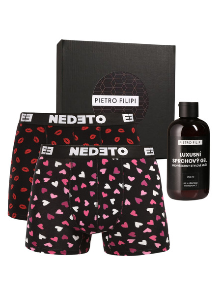 Nedeto Pánska darčeková sada Sada dvoch - boxerky Nedeto a sprchovací gél Pietro Filipi