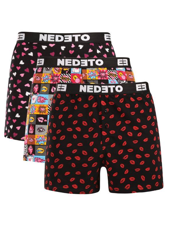 Nedeto Sada troch - pánske trenky Nedeto Valentýn viacfarebné