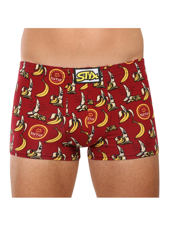 Styx Pánske boxerky Styx art klasická guma banány