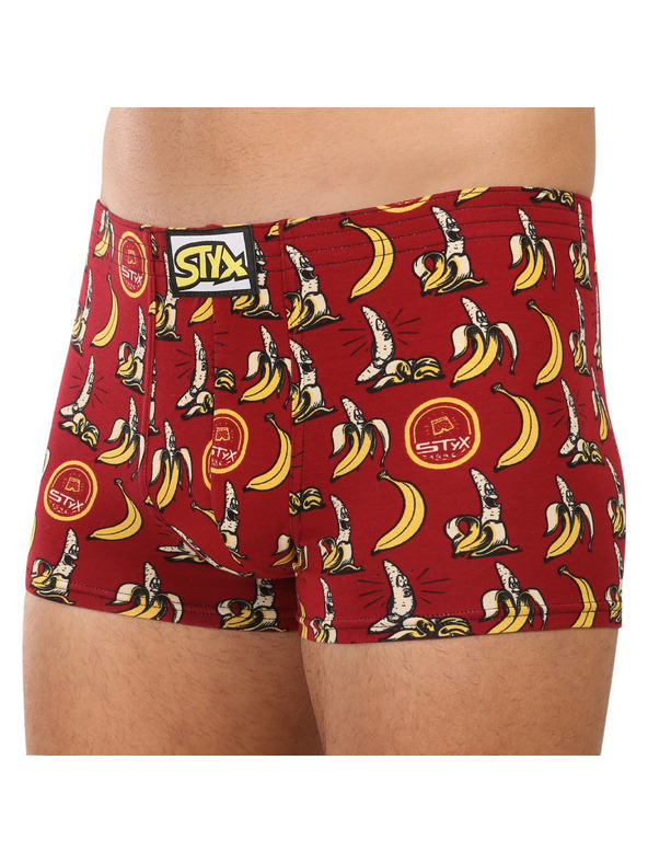 Styx Pánske boxerky Styx art klasická guma banány