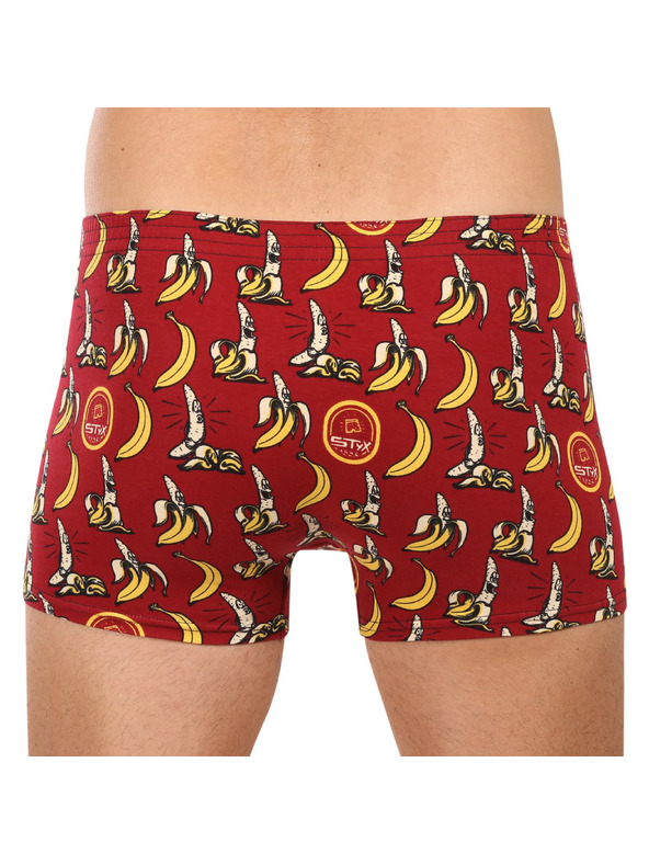 Styx Pánske boxerky Styx art klasická guma banány