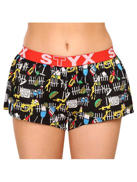 Styx Dámske umelecké športové šortky Styx na gumu na párty