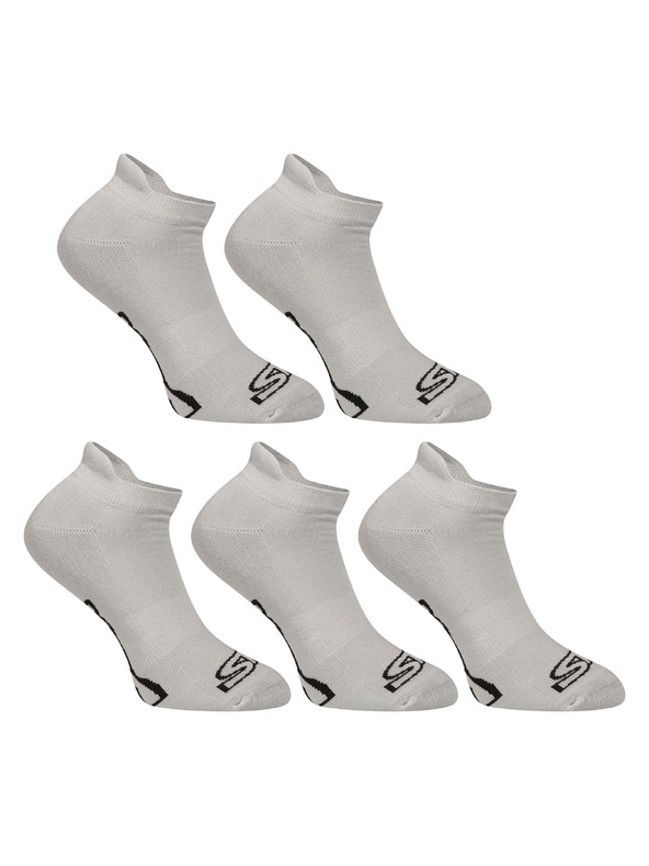 Styx 5PACK Styx nízke ponožky šedé