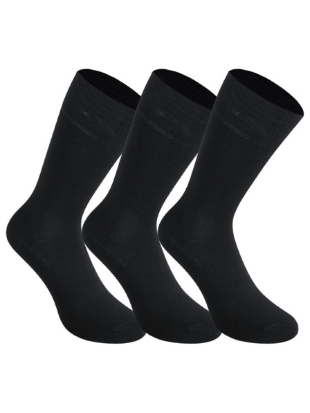 Styx 3PACK Styx High Bamboo Socks Black