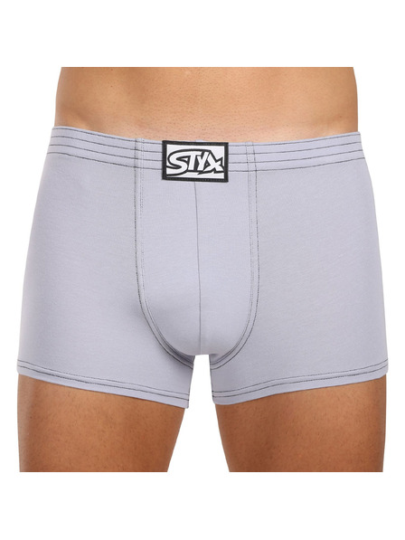 Styx Styx pánske boxerky klasické elastické svetlosivé