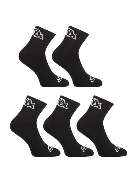 Styx 5PACK Styx členkové ponožky čierne