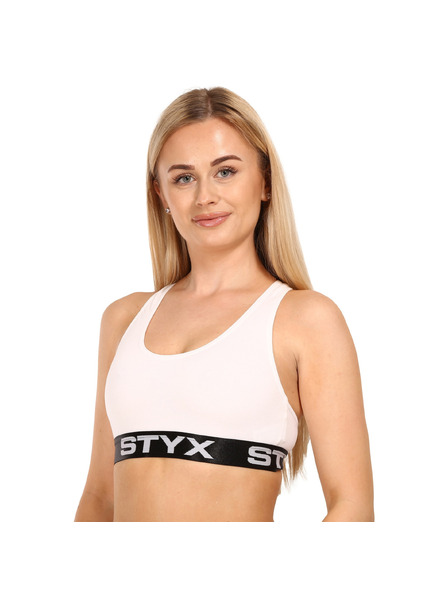 Styx Dámska športová podprsenka Styx biela
