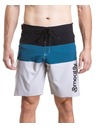Meatfly Meatfly pánske plavky Mitch Boardshorts 21" Black / Quiet Gray / Smoky