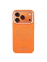 Guess Guess PU Perforated 4G Logo MagSafe Zadný Kryt pre iPhone 17 Pro Orange