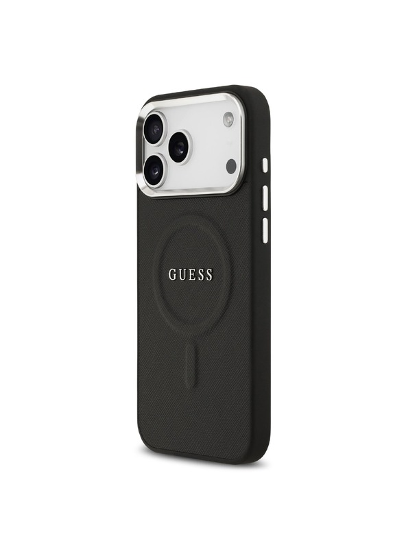 Guess Guess PU Saffiano MagSafe Zadný Kryt pre iPhone 17 Pro Max Black