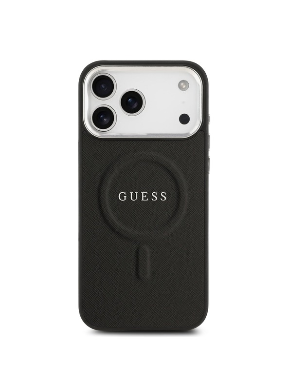 Guess Guess PU Saffiano MagSafe Zadný Kryt pre iPhone 17 Pro Max Black