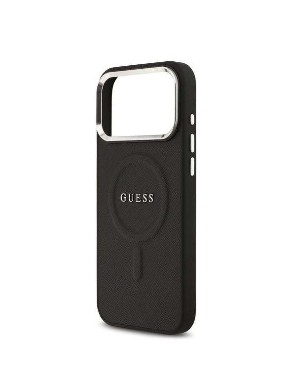 Guess Guess PU Saffiano MagSafe Zadný Kryt pre iPhone 17 Pro Max Black