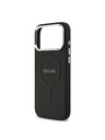 Guess Guess PU Saffiano MagSafe Zadný Kryt pre iPhone 17 Pro Max Black