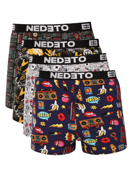 Nedeto Sada štyroch - pánske trenky Nedeto viacfarebné