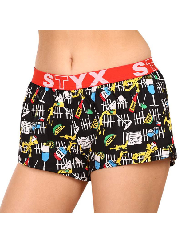Styx Dámske umelecké športové šortky Styx na gumu na párty