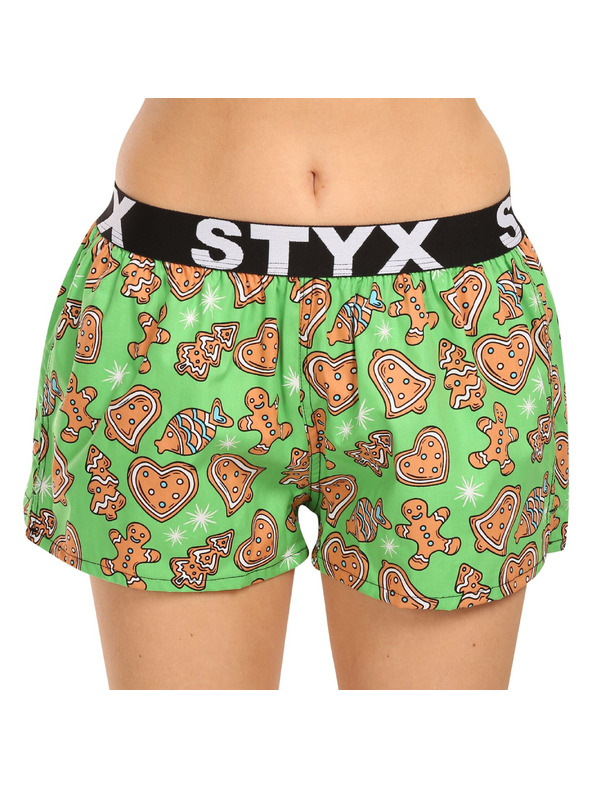 Styx Dámske šortky Styx art sports rubber vianočné perníčky