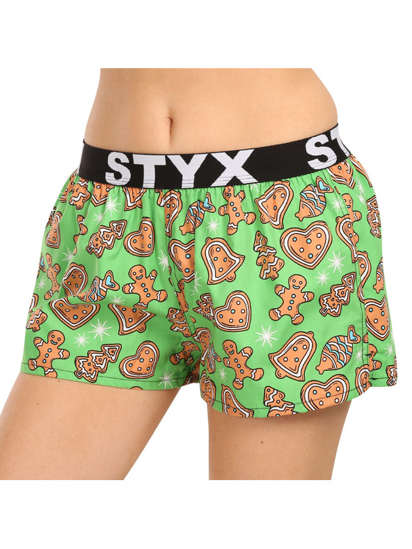 Styx Dámske šortky Styx art sports rubber vianočné perníčky