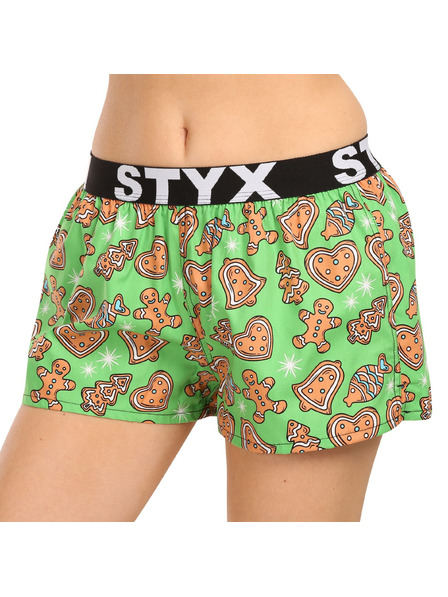 Styx Dámske šortky Styx art sports rubber vianočné perníčky