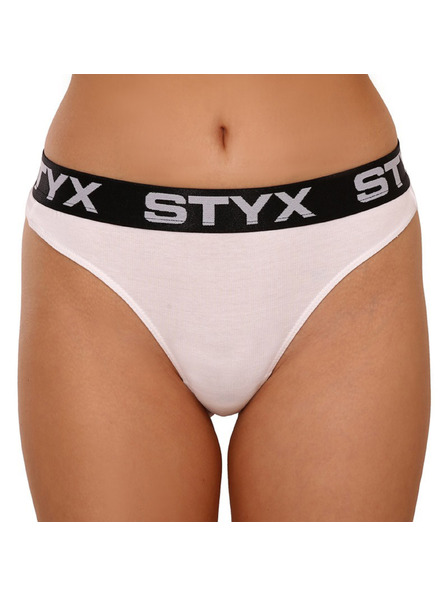 Styx Dámske tangá Styx športová guma biela