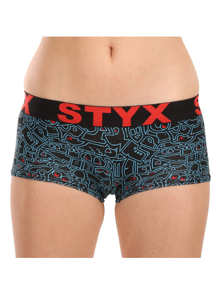 Styx Dámske umelecké nohavičky Styx s čmáranicou na nohe