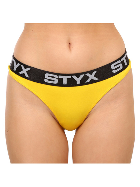 Styx Dámska tanga Styx športová guma žltá